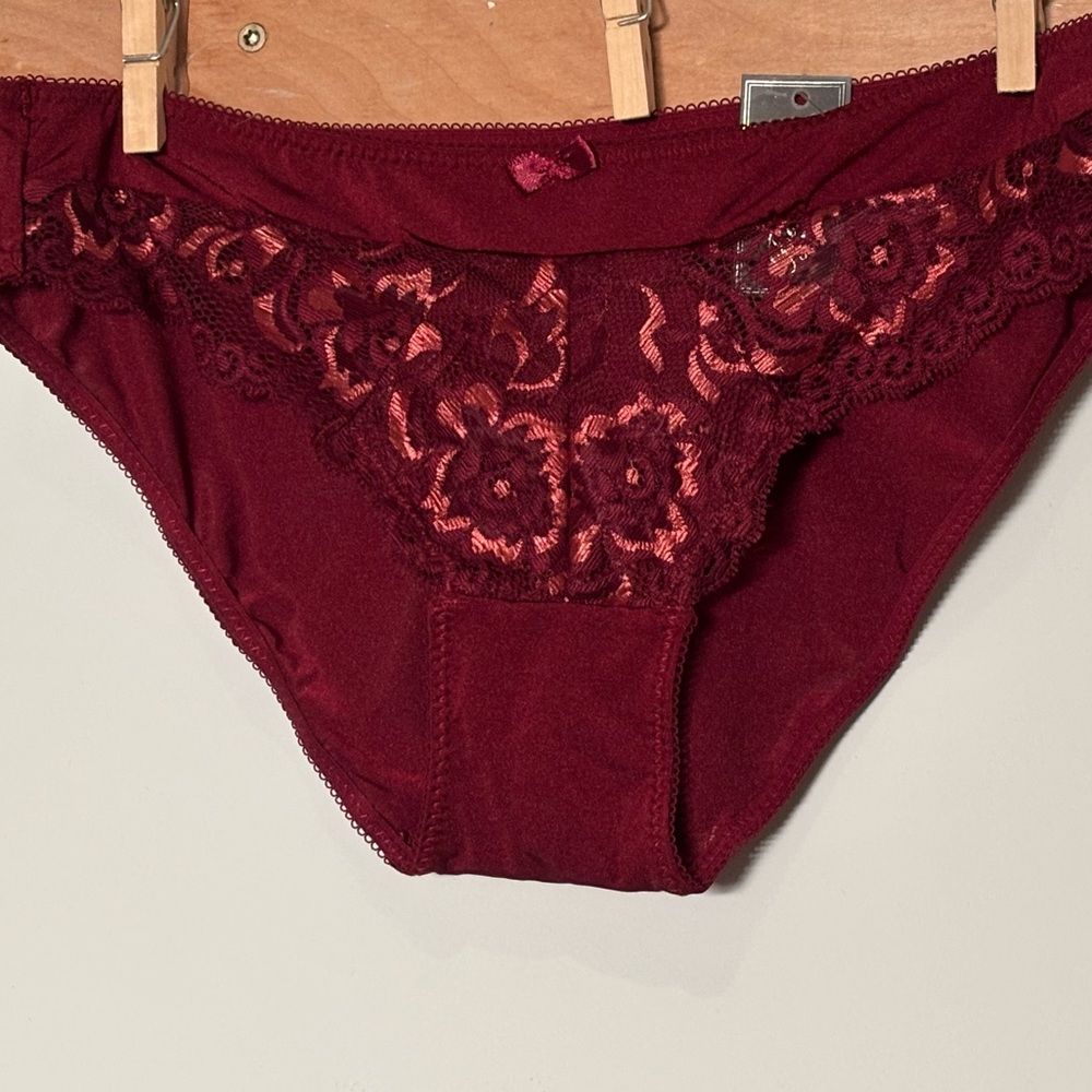 Frederick's of Hollywood Burgundy Lace Panties NWT multiple sizes